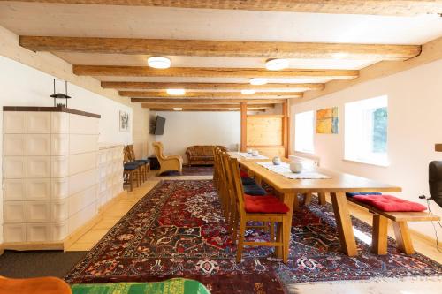 Χώρος καθιστικού στο Mühlenchalet