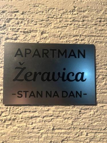 Certificat, récompense, panneau ou autre document affiché dans l'établissement Zeravica apartmani