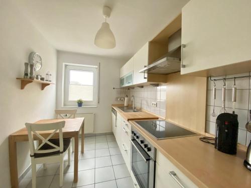 Dapur atau dapur kecil di Ferienwohnung Waldi