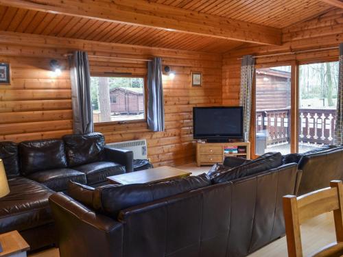 TV a/nebo společenská místnost v ubytování Larch Lodge - Uk37187