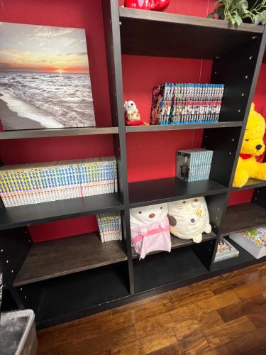 Perpustakaan di vila ini