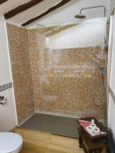 Un baño de B&B Mas Torrencito Pet Friendly