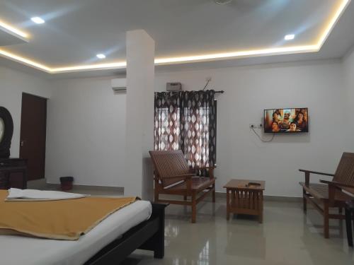 Χώρος καθιστικού στο Lotus Grand Residency