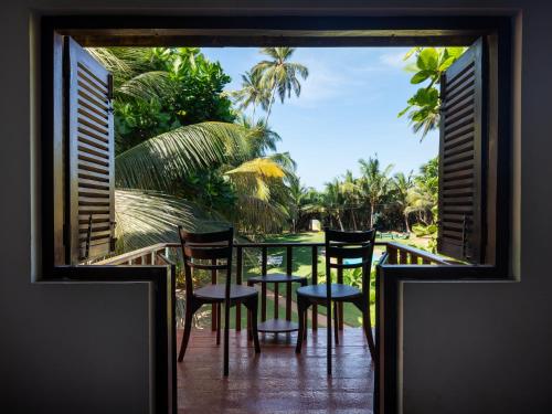 Taman di luar Villa Sunbird Negombo