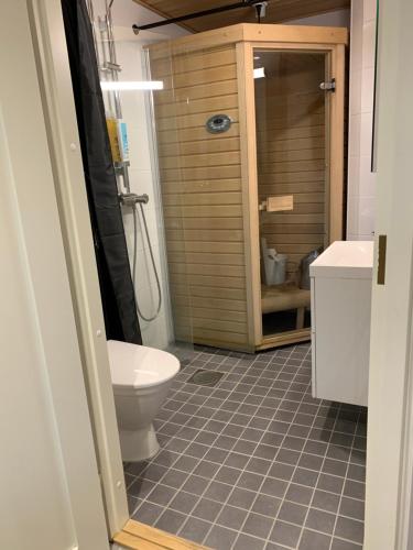 Ένα μπάνιο στο Centrum studio with sauna, Levi
