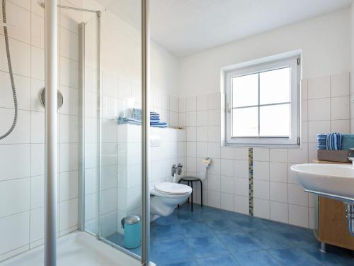 Bilik mandi di Tolles Bauernhaus im Allgaeu mit Alpenblick