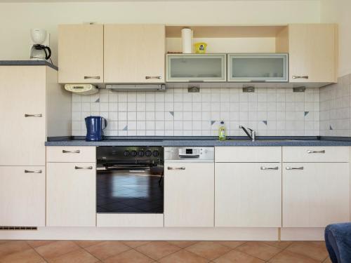 Dapur atau dapur kecil di Tolles Bauernhaus im Allgaeu mit Alpenblick
