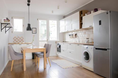 Η κουζίνα ή μικρή κουζίνα στο Central Varna Vibes