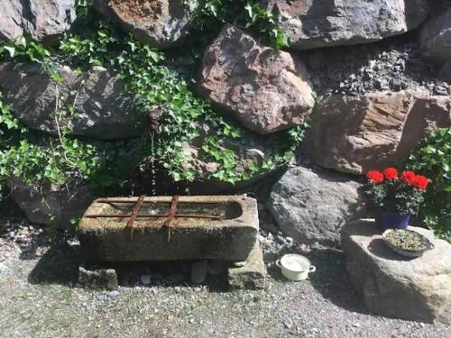 Taman di luar Holzknechthütte für 3 Personen