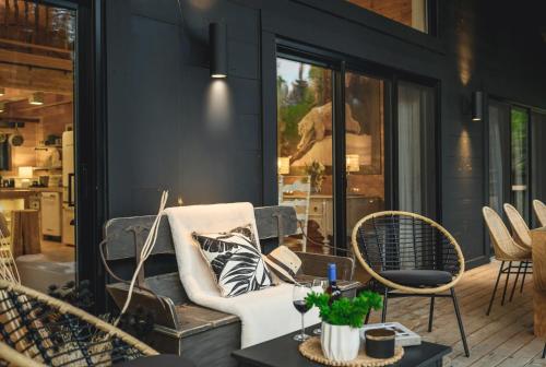 Χώρος καθιστικού στο Chalet Pôle Nord - Luxe Exceptionnel, Spa et Sauna