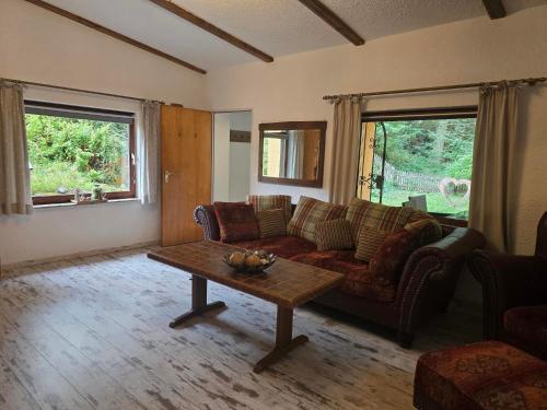 Posezení v ubytování Ferienhaus Mellicher Berg