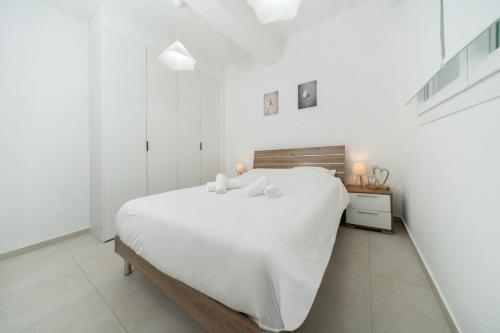 Ένα ή περισσότερα κρεβάτια σε δωμάτιο στο 1 bedroom flat in Aglatzia