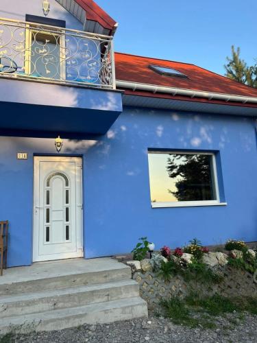 Blue cottage near Krakow