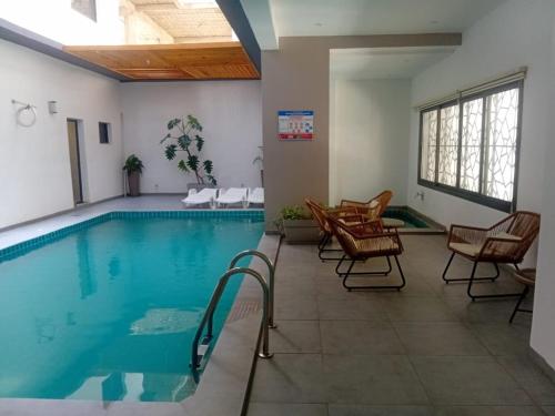 Πισίνα στο ή κοντά στο Modern 2-room apartment in Les Mamelles - Secured residence