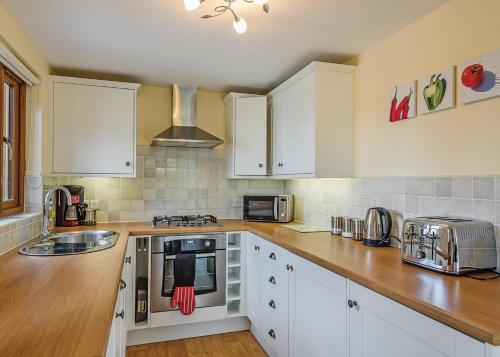 Dapur atau dapur kecil di Slate House Lodges