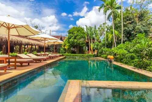 Majoituspaikassa Angkor Rural lodge tai sen lähellä sijaitseva uima-allas