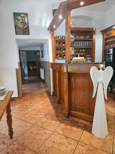 Ο χώρος του lounge ή του μπαρ στο Pension-Restaurace Lugano