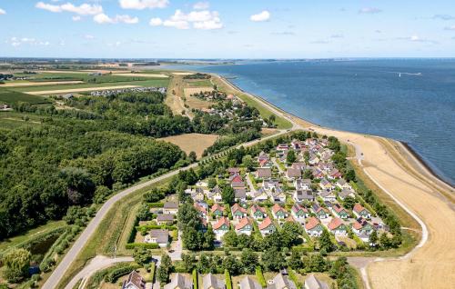 an aerial view of a large estate by the water at Awesome Home In Wemeldinge With Kitchen in Wemeldinge