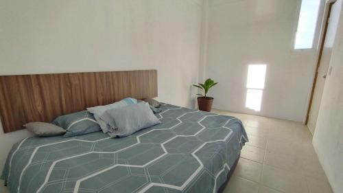 Postel nebo postele na pokoji v ubytování Departamento Helado Oreo 3 Recm
