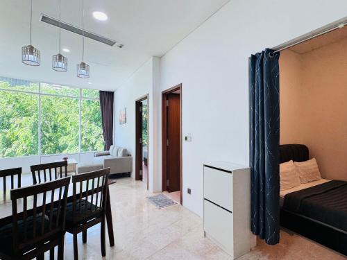 Posezení v ubytování Apartment Vortex klcc for 6pax & 4pax