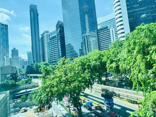 Nespecifikovaný výhled na destinaci Kuala Lumpur nebo výhled na město při pohledu z apartmánu