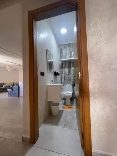 Koupelna v ubytování luxury appartement tanger bulvar