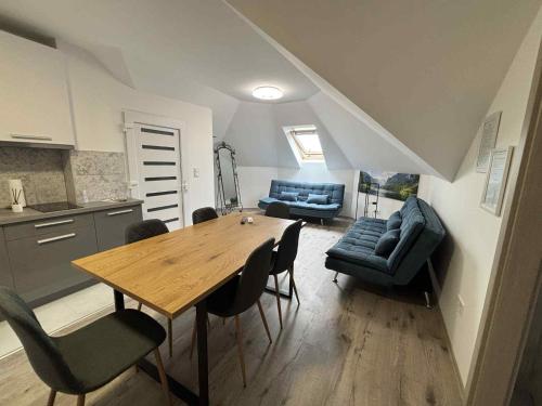 Kuchyň nebo kuchyňský kout v ubytování Tó Apartman