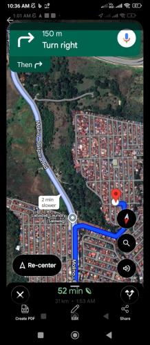 ダスマリニャスにあるPink paradiseの高速道路地図のスクリーンショット
