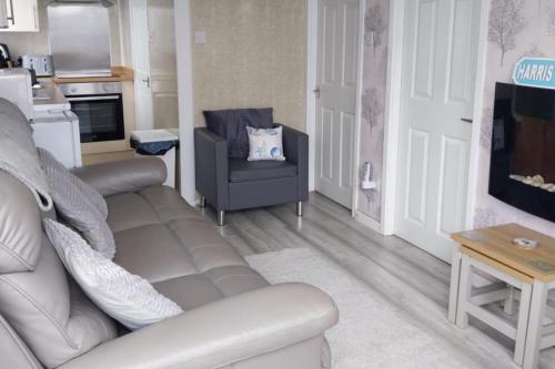 Kuchyň nebo kuchyňský kout v ubytování Bridlington Chalet The Hideaway