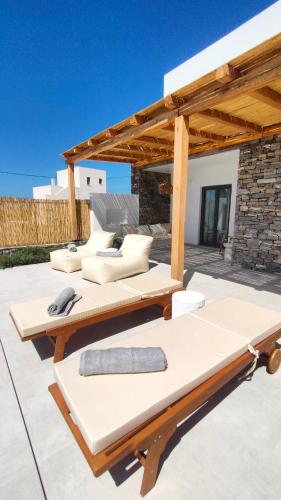 Χώρος καθιστικού στο IraΜar Villas Paros