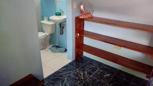 グラナダにあるIsi's Guest Houseのトイレと洗面台付きのバスルーム