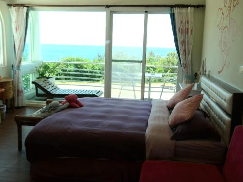 Khu vực ghế ngồi tại 海洋玫瑰海景民宿