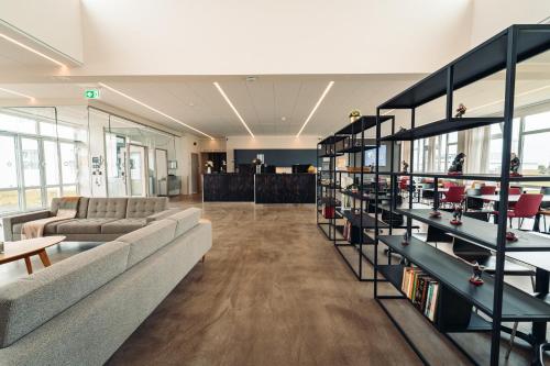 Χώρος καθιστικού στο Geo Hotel Grindavik