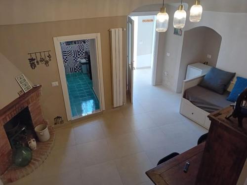 Χώρος καθιστικού στο Amalfy coast sea view apartment