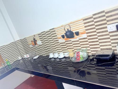 Kuchyň nebo kuchyňský kout v ubytování J Rest in