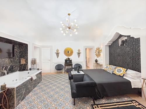 Χώρος καθιστικού στο IL Moresco Luxury