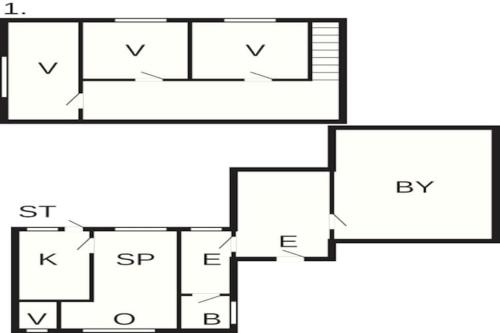 a floor plan of a house at 6-Person Home in Ærøskøbing-By in Ærøskøbing
