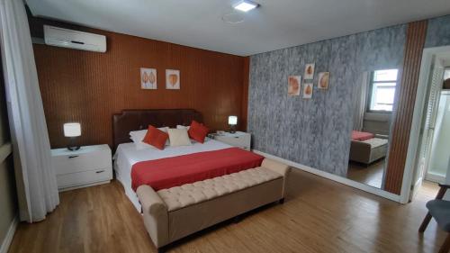 Postel nebo postele na pokoji v ubytování Embaixador Hotel & Centro de Eventos by Fast10