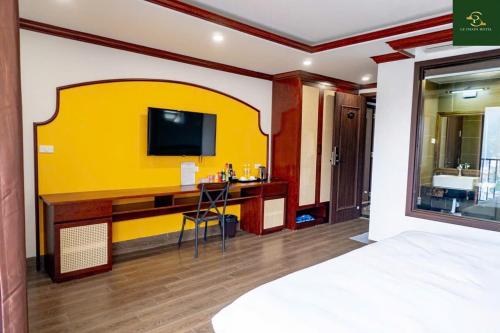 Μια τηλεόραση ή/και κέντρο ψυχαγωγίας στο Lechapa Hotel Sapa