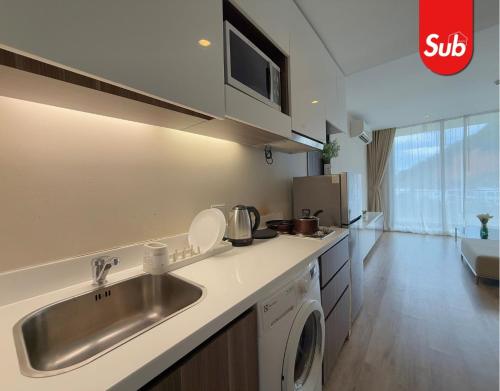 Η κουζίνα ή μικρή κουζίνα στο Modern Cozy Room in Hat Yai
