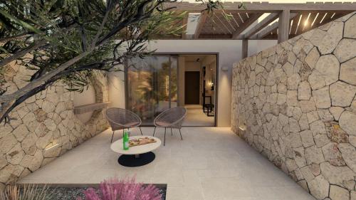 Patio nebo venkovní prostory v ubytování Coriva Beach Hotel & Bungalows