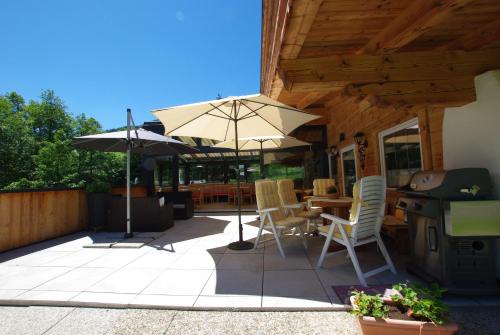 Patio nebo venkovní prostory v ubytování Hotel-Pension Heike