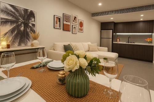 Un lugar para sentarse en Olympic park 2Bed2Bath Apt