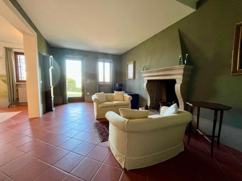 Χώρος καθιστικού στο Accogliente villa di campagna a Custoza