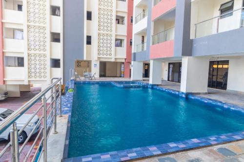 Πισίνα στο ή κοντά στο Seaview on Third avenue beach apt-nyali