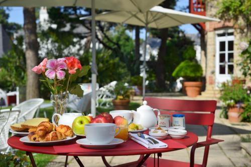 Pilihan sarapan tersedia untuk tetamu di Hôtel Le Saint Christophe