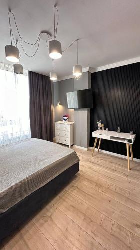 Llit o llits en una habitació de Apartamente de vis