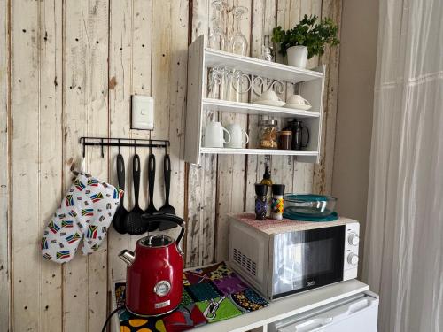 Kuchyň nebo kuchyňský kout v ubytování Rietjiesbos Self Catering