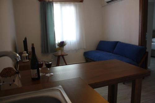 Χώρος καθιστικού στο Granma Butik&Apart Otel