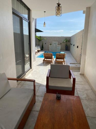Ruang duduk di Villa Nafissa
